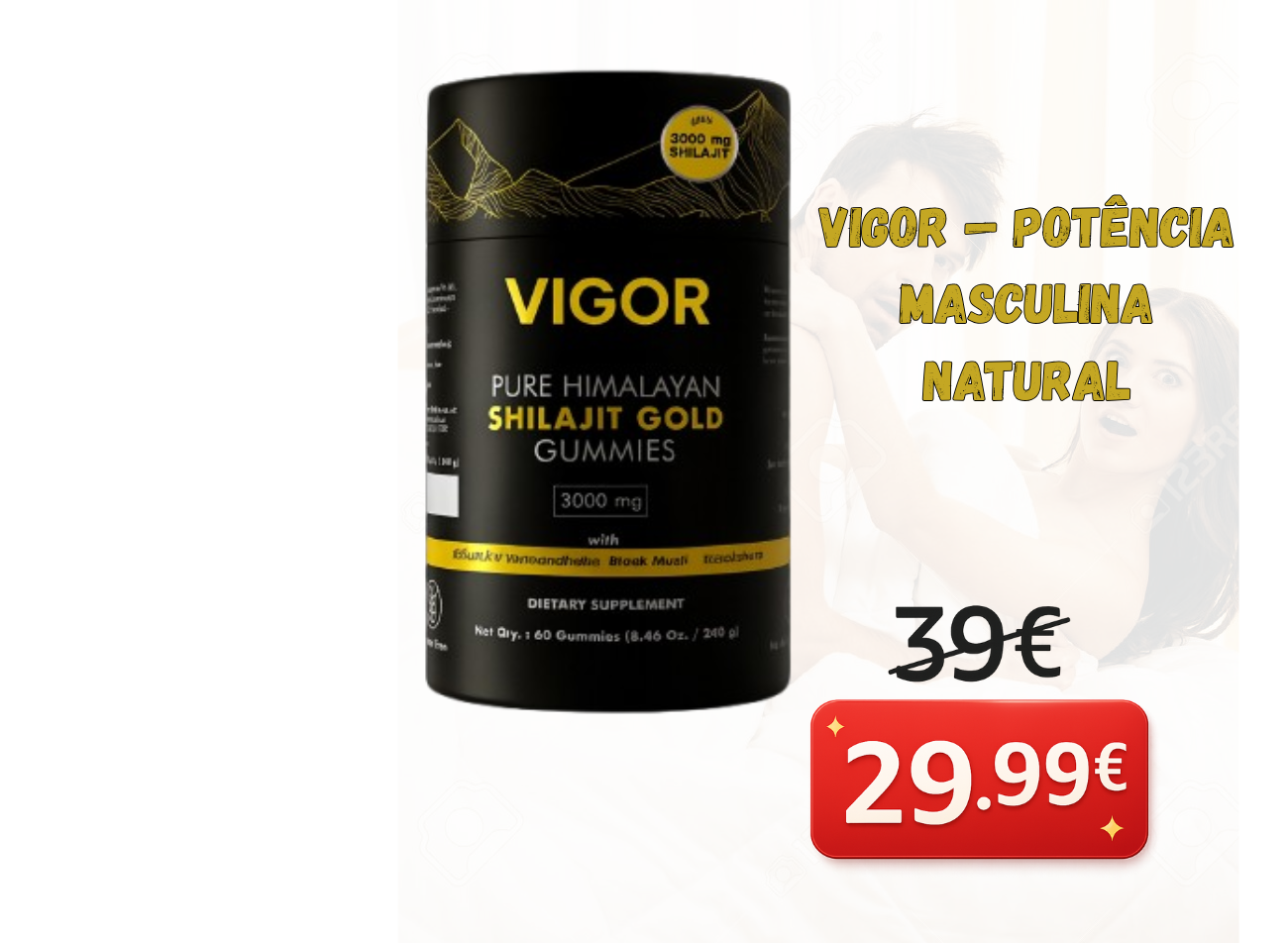 Shilajit Premium Gold — Energia Natural, Vitalidade Sexual e Desempenho Físico